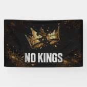 Geen Koningen Protests Spandoek (Horizontaal)