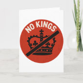 Geen Koningen Protestsymbool Kaart (Voorkant)