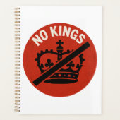 Geen Koningen Protestsymbool Planner (Voorkant)