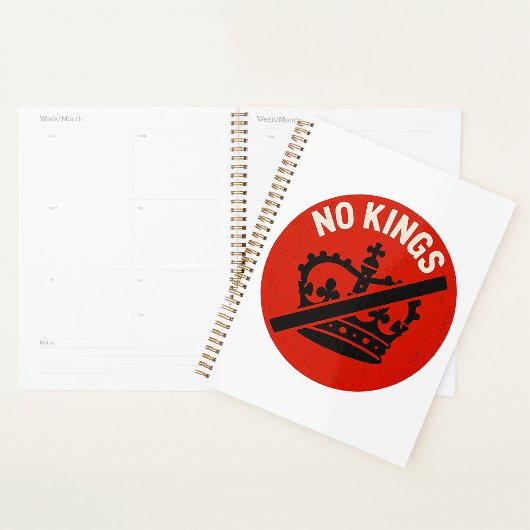 Geen Koningen Protestsymbool Planner
