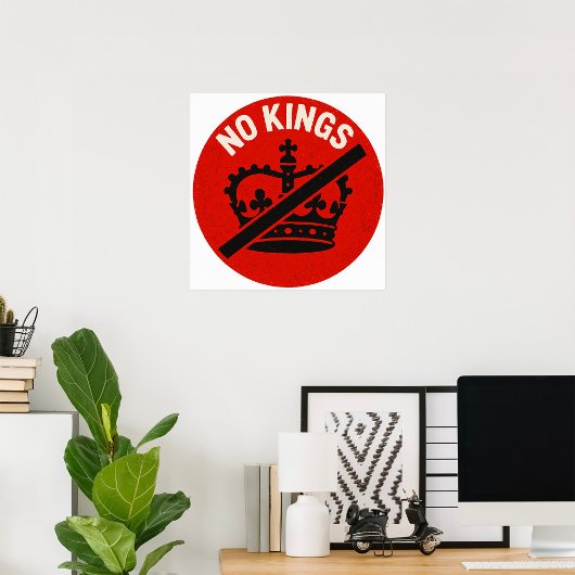 Geen Koningen Protestsymbool Poster