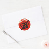 Geen Koningen Protestsymbool Ronde Sticker