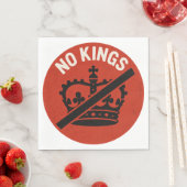 Geen Koningen Protestsymbool Servet (Insitu)