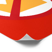 GEEN KONINGEN! Red Poster (Hoek)