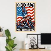 Geen Koningen Redden Democratie Poster (Thuiskantoor)