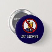 GEEN KONINGEN RONDE BUTTON 5,7 CM (Voorkant /achterkant)