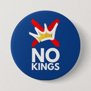 Geen koningen ronde button 7,6 cm