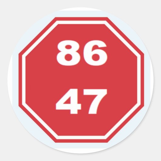 GEEN KONINGEN RONDE STICKER (Voorkant)
