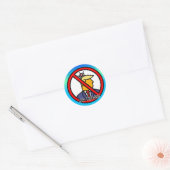 GEEN KONINGEN RONDE STICKER (Envelop)