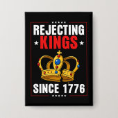 Geen koningen sinds 1776 button (Voorkant)