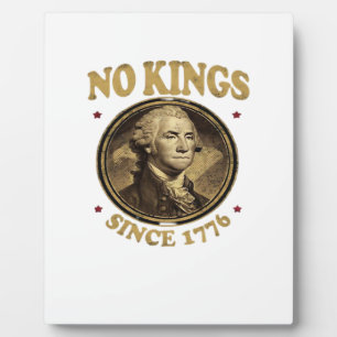 Geen Koningen Sinds 1776 Klassiek Fotoplaat