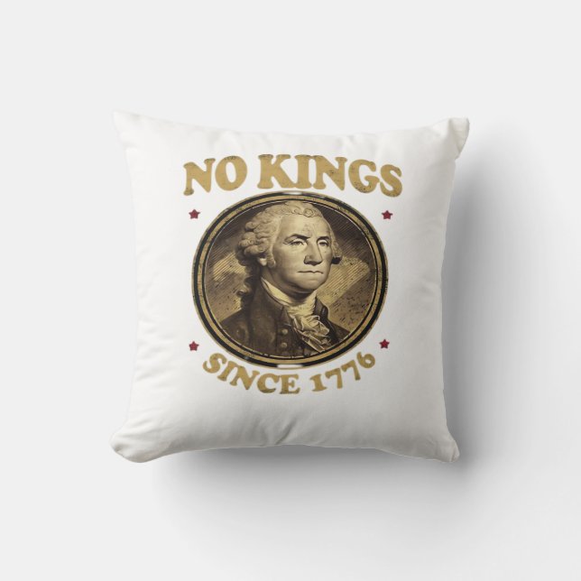 Geen Koningen Sinds 1776 Klassiek Kussen (Voorkant)