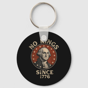 Geen Koningen Sinds 1776 Patriottisch Red Democrat Sleutelhanger