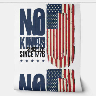 Geen Koningen Sinds 1776 Patriottisch Vlag Shirt O Behang