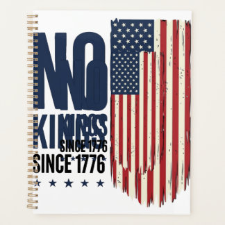 Geen koningen sinds 1776 Patriottisch Vlag Shirt O Planner