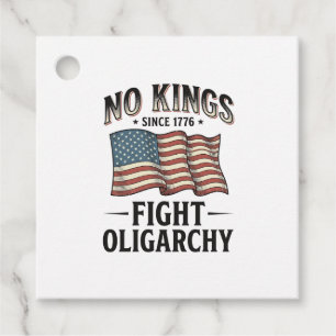 Geen koningen sinds 1776 vechten tegen oligarchie bedankjes labels