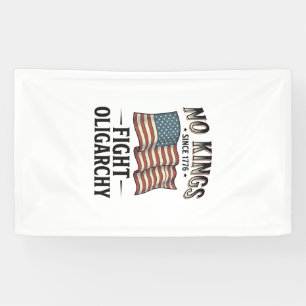 Geen koningen sinds 1776 vechten tegen oligarchie spandoek