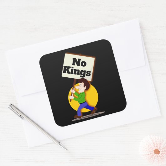 Geen Koningen Sticker (Envelop)