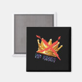 Geen Koningen Trendy Design Magneet (Voorkant / Achterkant)
