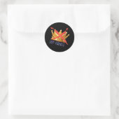 Geen Koningen Trendy Design Ronde Sticker (Tas)