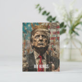 Geen koningen Trump met kroon Briefkaart (Staand voorkant)