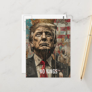 Geen koningen Trump met kroon Briefkaart