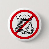 Geen koningen - Trump-protest Ronde Button 5,7 Cm (Voorkant)
