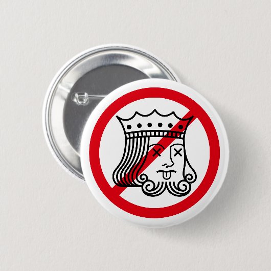 Geen koningen - Trump-protest Ronde Button 5,7 Cm (Voorkant /achterkant)