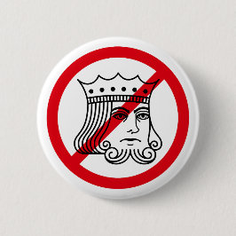 Geen koningen - Trump-protest Ronde Button 5,7 Cm