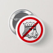Geen koningen - Trump-protest Ronde Button 5,7 Cm (Voorkant /achterkant)