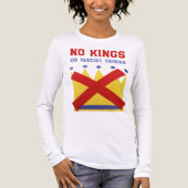 Geen Koningen Vecht Fascisme Tri-Blend Shirt (Voorkant volledig)