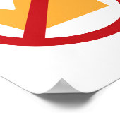 GEEN KONINGEN! Wit Poster (Hoek)