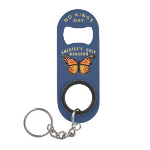 Geen Koningsdag Monarch Red Koninklijke Democratie Mini Flessenopener