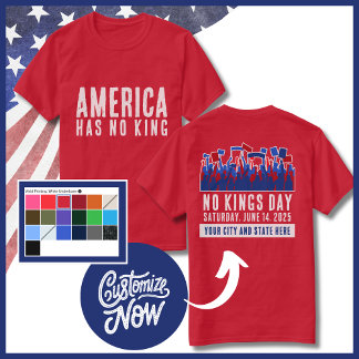 Geen Koningsdag Protest  Stad en Staat T-shirt