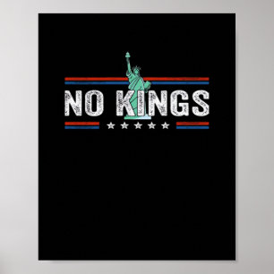 Geen Koningsdag Retro Klassiek Design Poster