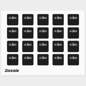 Geen Koningsdag Retro Klassiek Design Vierkante Sticker (Vel)