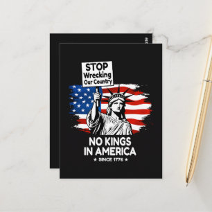 Geen Koningsdag – Stop met onze Land te Verwoesten Briefkaart