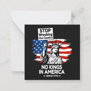 Geen Koningsdag – Stop met onze Land te Verwoesten Notitiekaartje