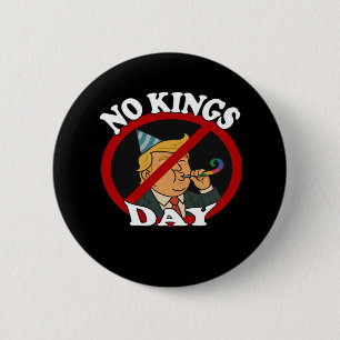 Geen Koningsdag Vintage Klassieke Grafiek Ronde Button 5,7 Cm