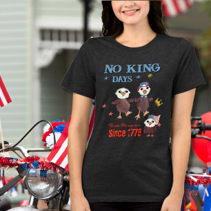 Geen koningsdagen sinds 1776 Patriotic Eagles Tri-Blend Shirt