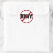 Geen Kony-Stickers Ronde Sticker (Tas)
