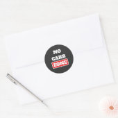 Geen koolhydraatzone (100% carnivoor) ronde sticker (Envelop)