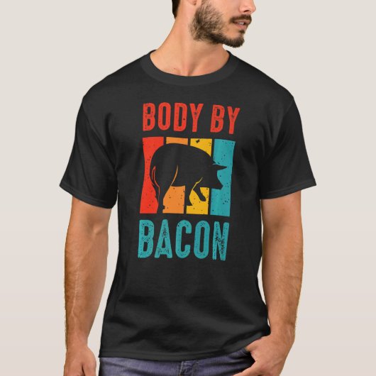 Geen koolhydraten door Bacon Ketogene Diet 3 T-shirt (Voorkant)