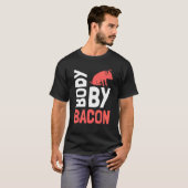 Geen koolhydraten door Bacon Ketogene Diet 7 T-shirt (Voorkant volledig)