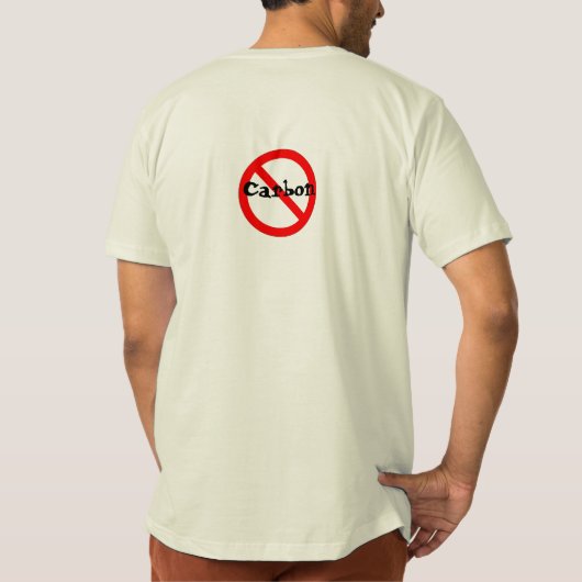 Geen koolstof t-shirt (Achterkant)