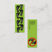 Geen koolstofvoetafdruk mini visitekaartje (Voorkant / Achterkant)