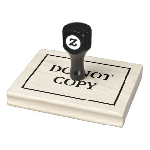 Geen kopie rubberstempel