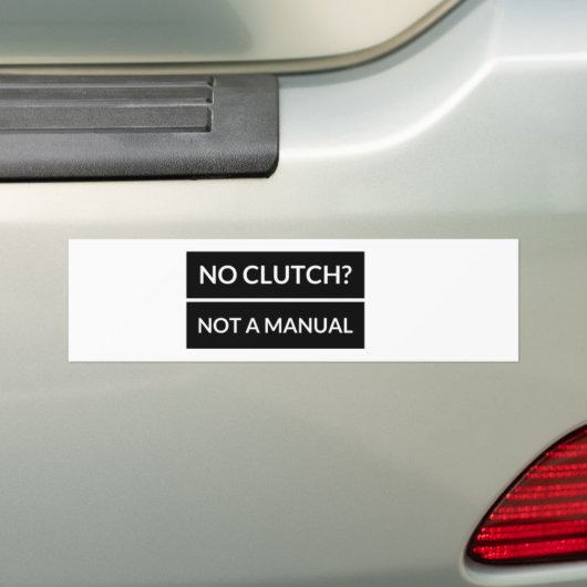 Geen koppelingsBumpersticker Bumpersticker (Op auto)