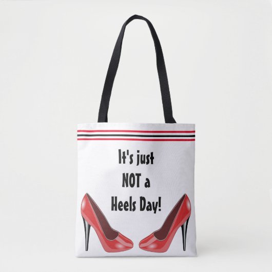 Geen koppen vandaag tote bag (Voorkant)