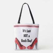 Geen koppen vandaag tote bag (Achterkant)